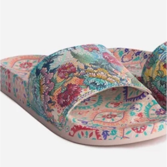 Johnny Was Pearce Wave Pool Slide Sandal  Size 10 - Picture 11 of 16